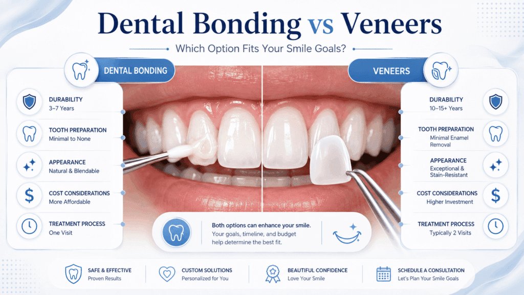 Dental Bonding vs Veneers